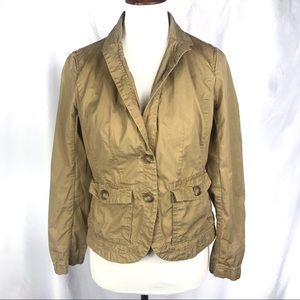 J. Crew Classic Twill Chino Jacket Blazer Natural